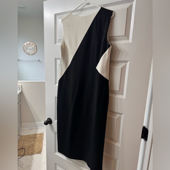 Vintage Lafayette 148 B/W Asymmetric Dress - Picture 2 of 3